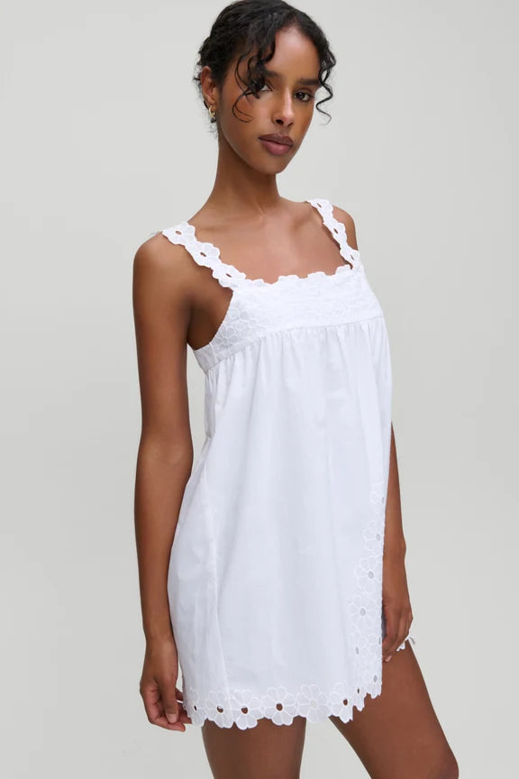 x Devon Lee Carlson Sky Cotton Babydoll Dress