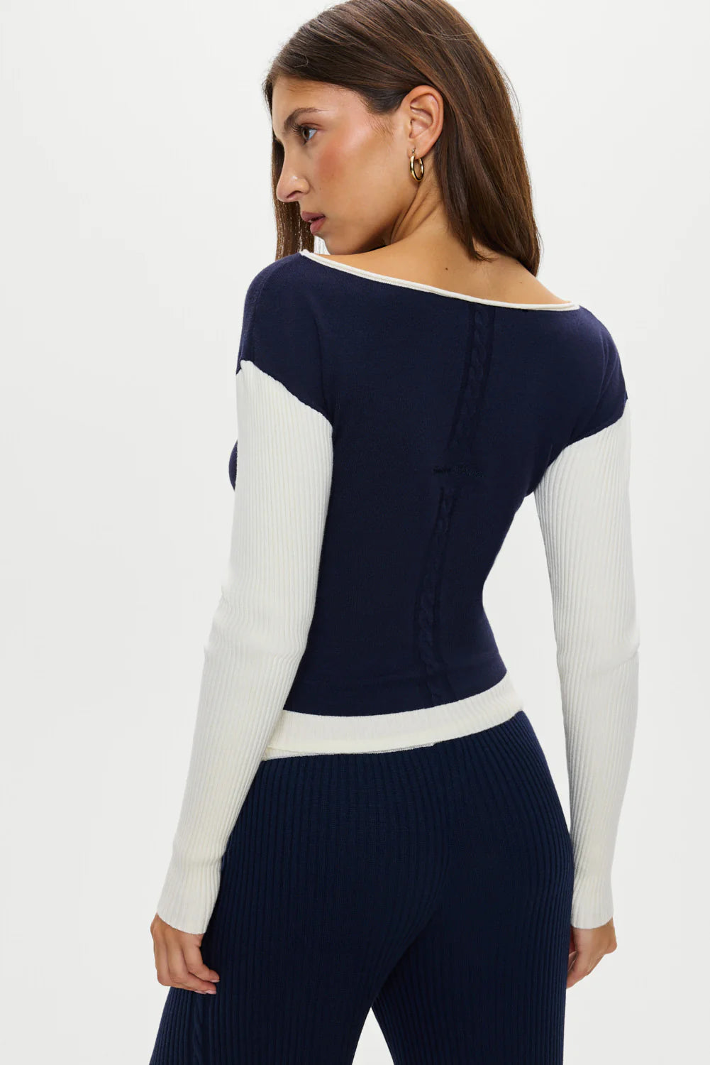 Vail Off The Shoulder Knit Shirt