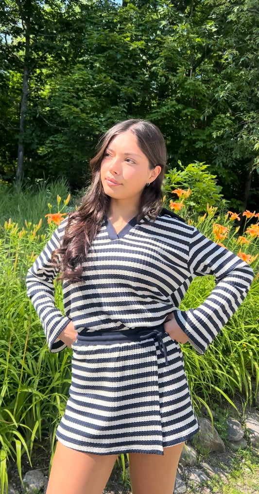 Striped Knit Set