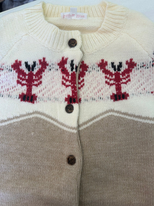 Lobster Vintage Button Cardigan