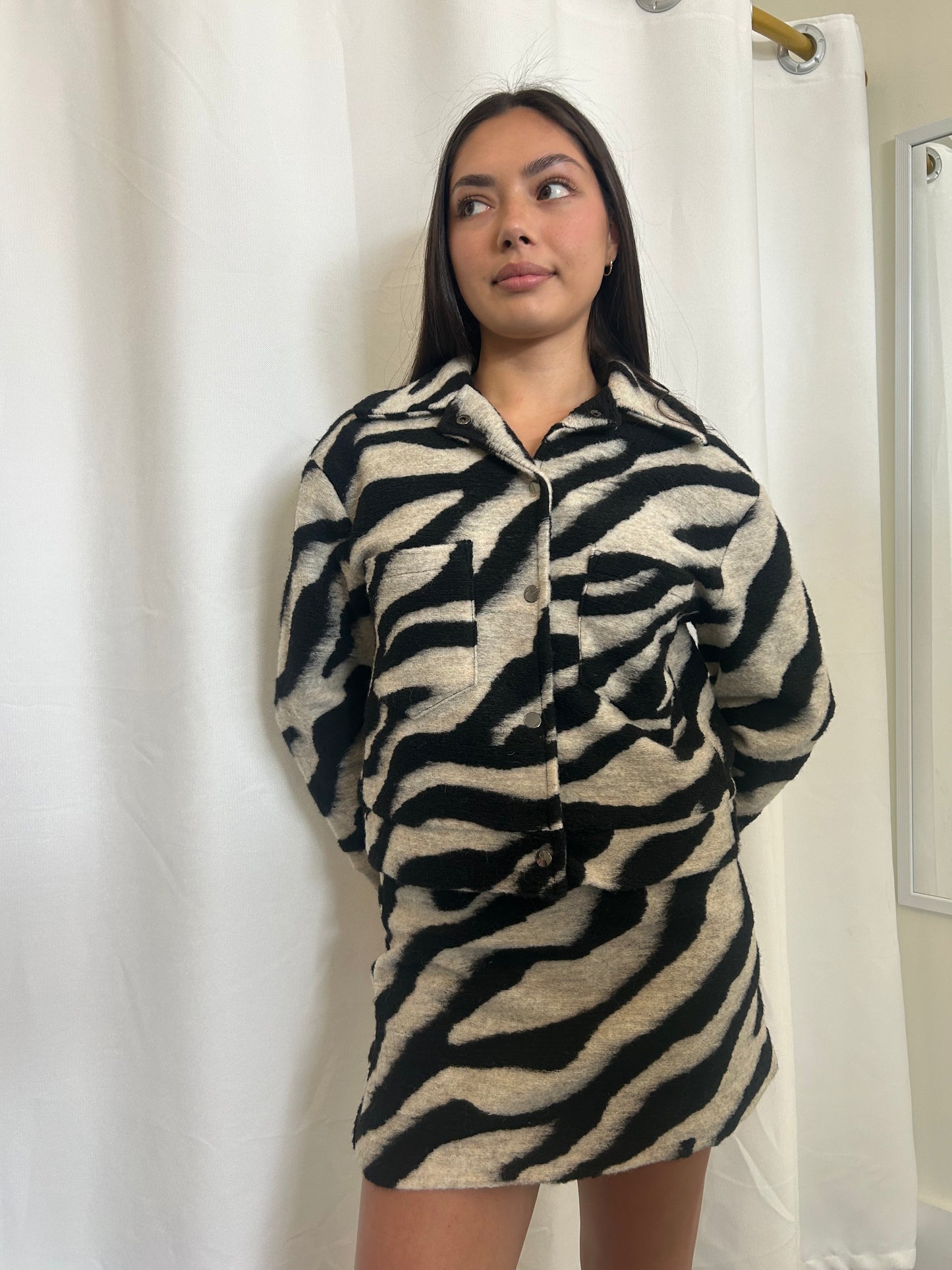 Woven Print Jacket