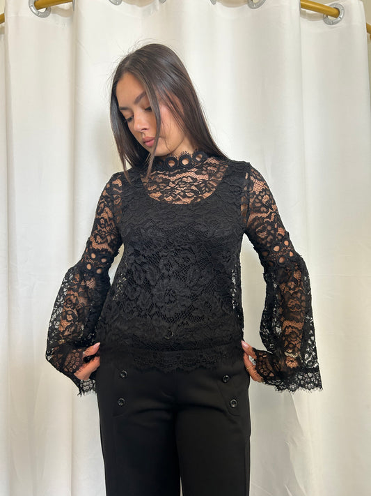 Lacey Sheer Long Sleeve