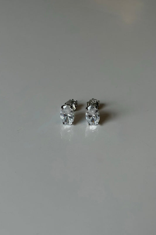 Oval Diamond Studs