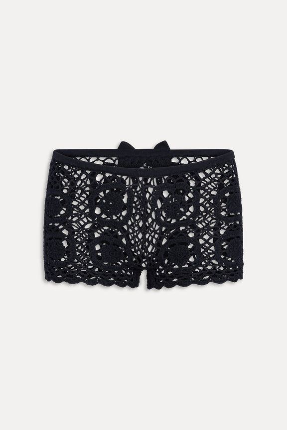x Devon Lee Carlson Pinky Promise Crochet Bolero & Shorts