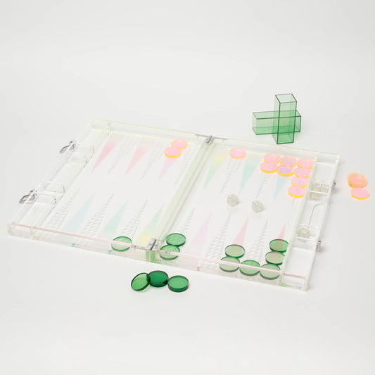 Lucite Backgammon