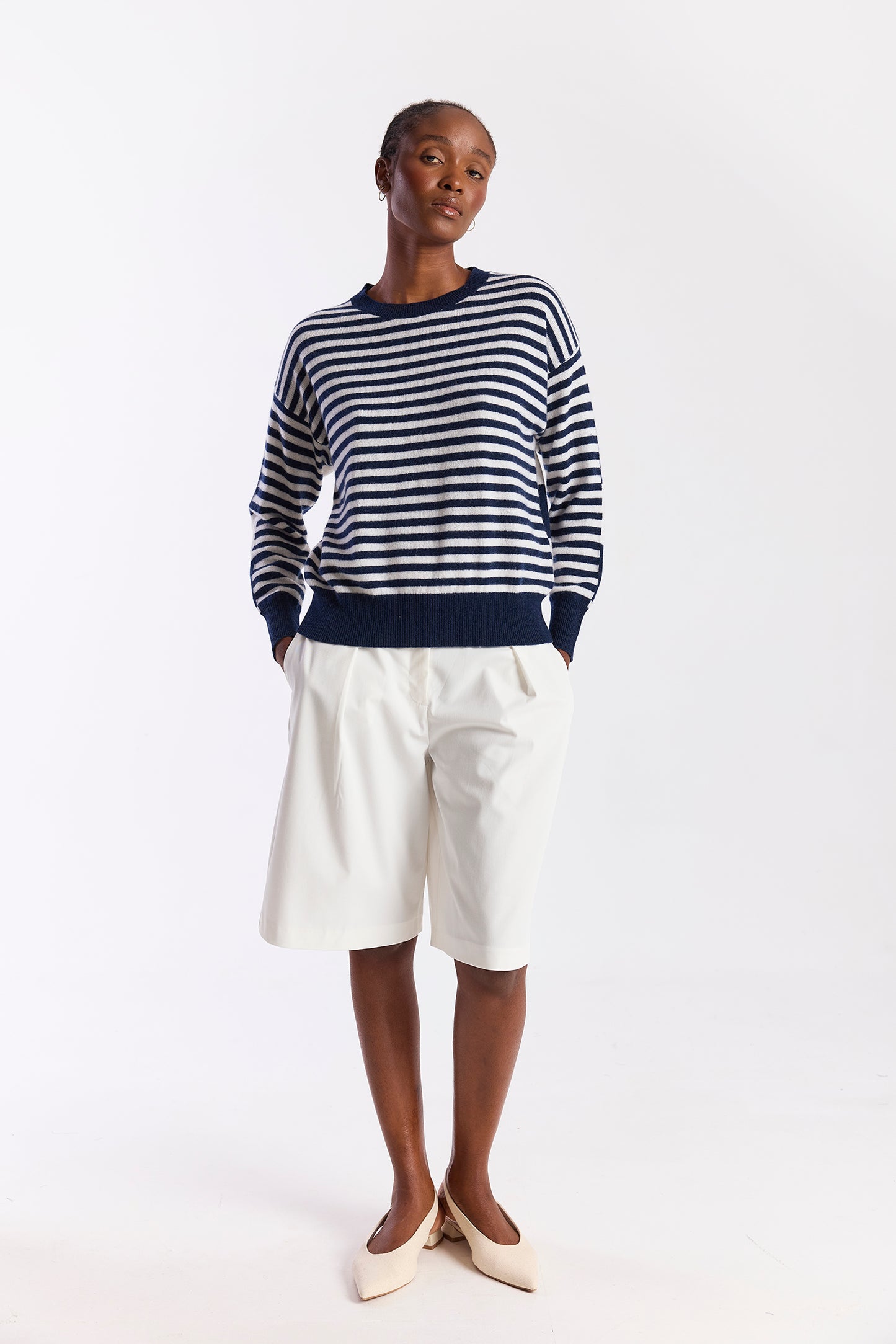 Beach Stripe Crew Top