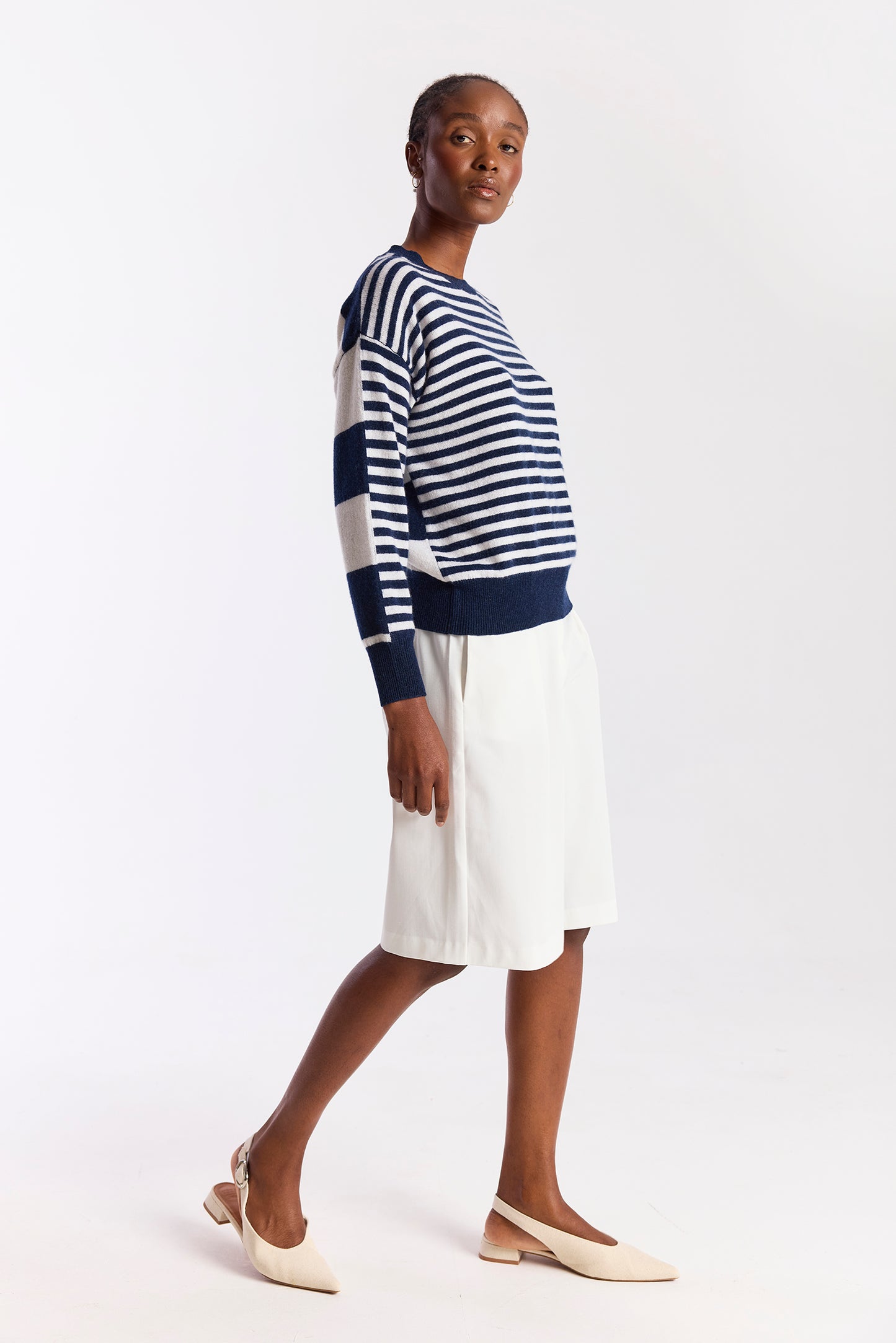 Beach Stripe Crew Top