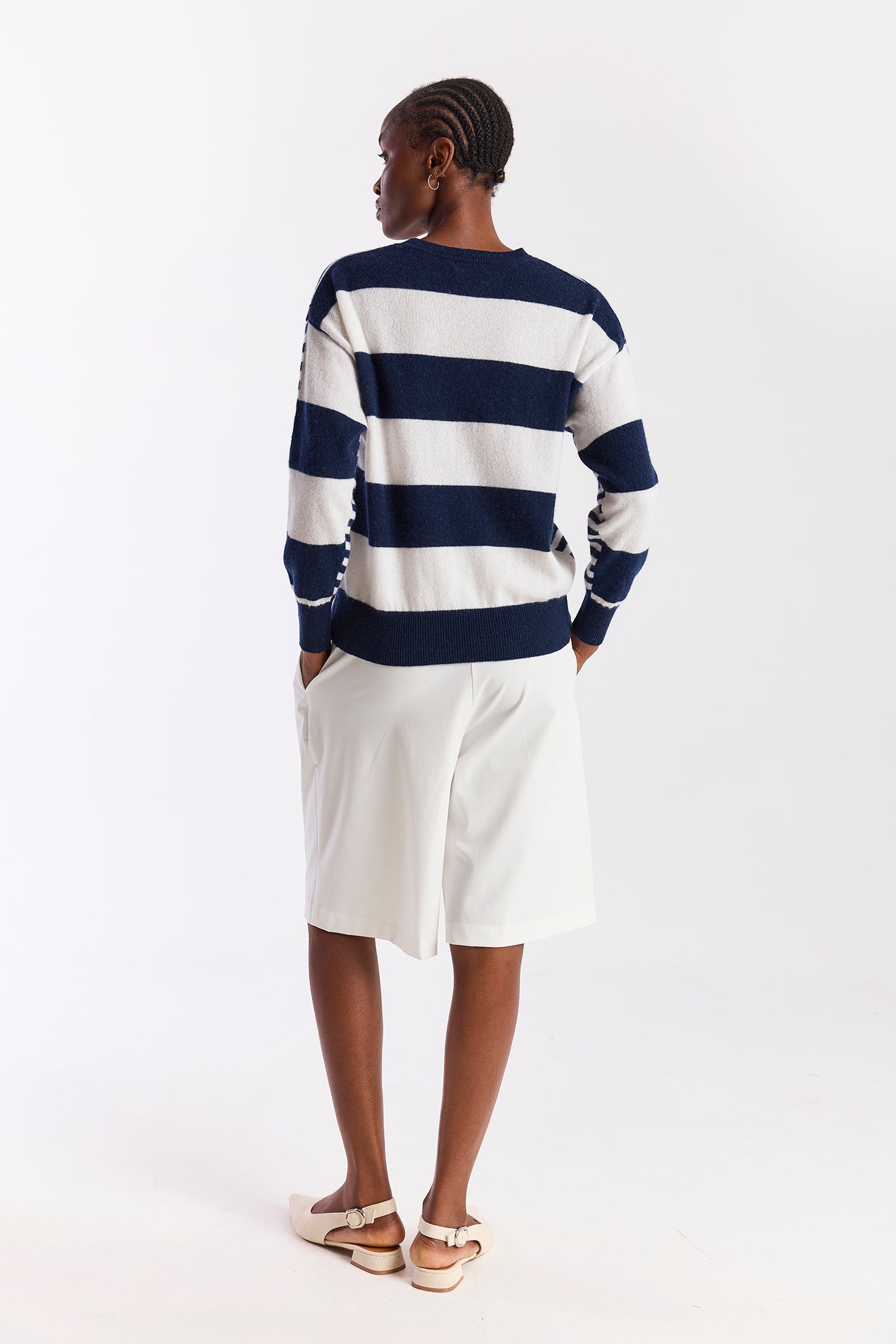 Beach Stripe Crew Top