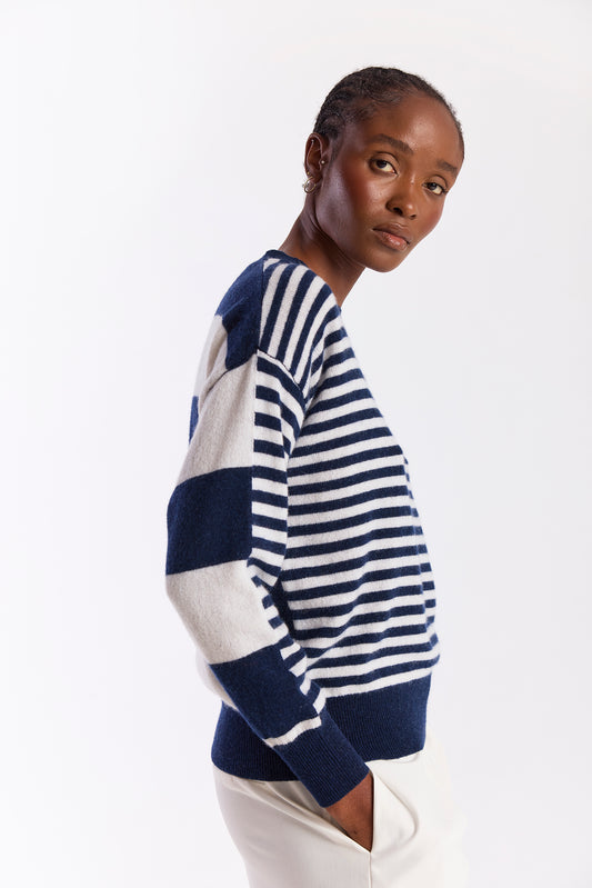 Beach Stripe Crew Top