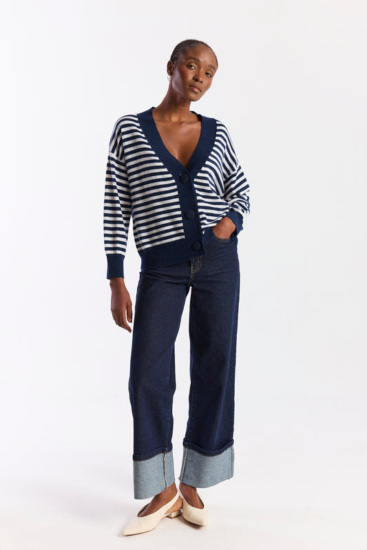 Beach Stripe Cardigan