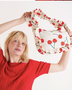 Cherry Ruffle Bag