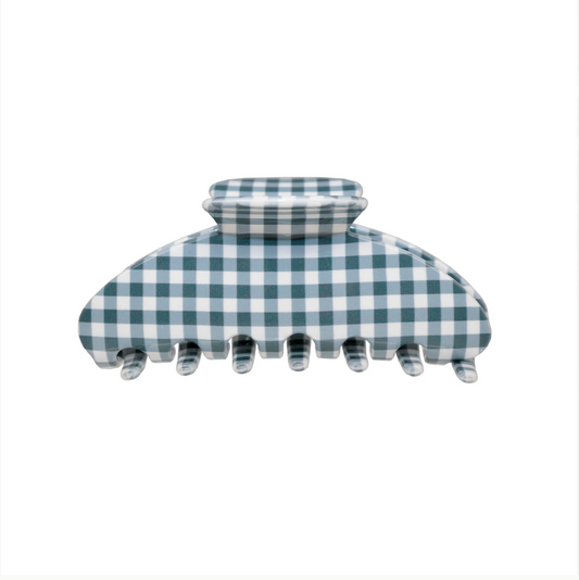 Emi Jay Navy Gingham Clip