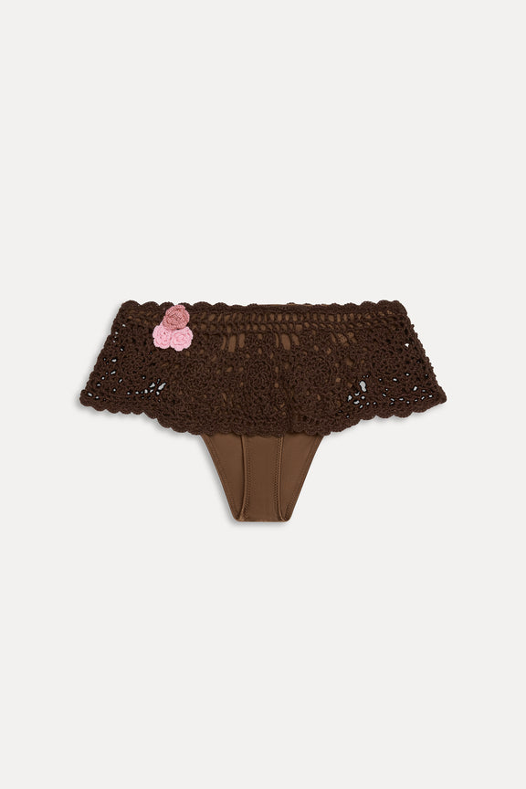 x Devon Lee Carlson Elena Crochet Bikini Top & Shelly Crochet Swim Bottom