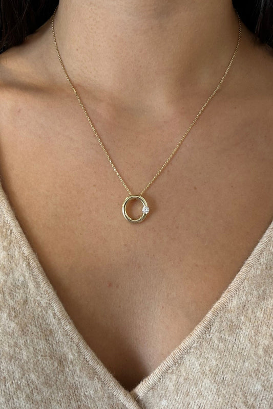 Diamond Ring Necklace