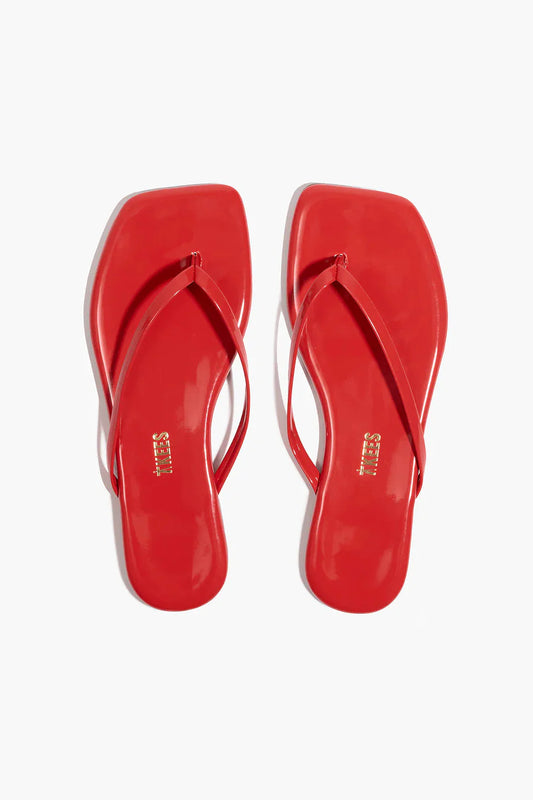 Square Toe Lily - Red Gloss