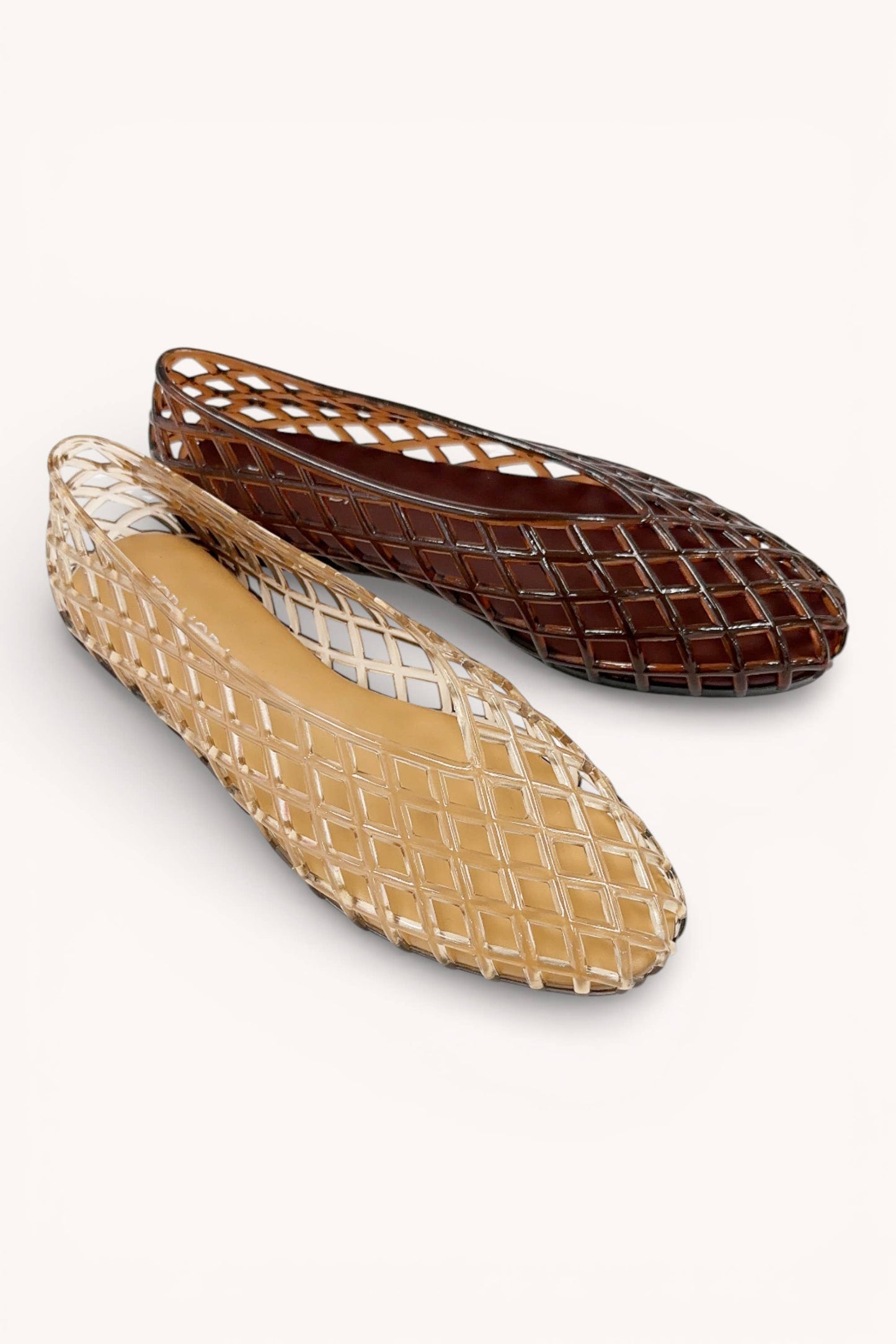 JELLY SLIP ON FLATS CLEAR