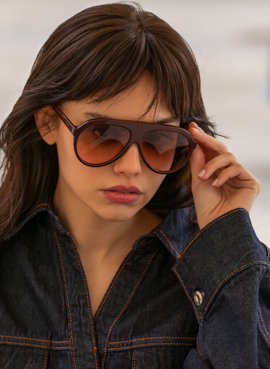 Maxwell Acetate Unisex Aviator Sunglasses
