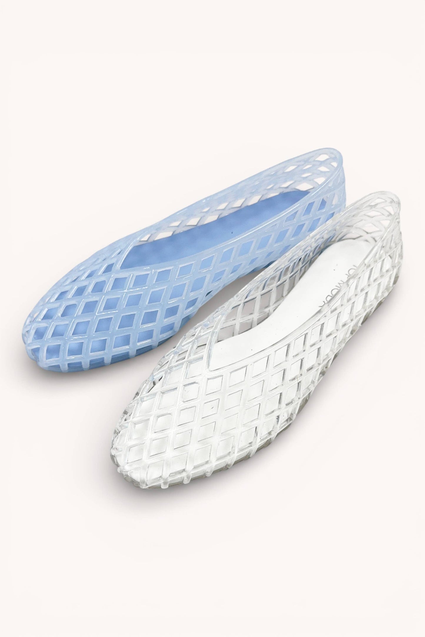 JELLY SLIP ON FLATS CLEAR