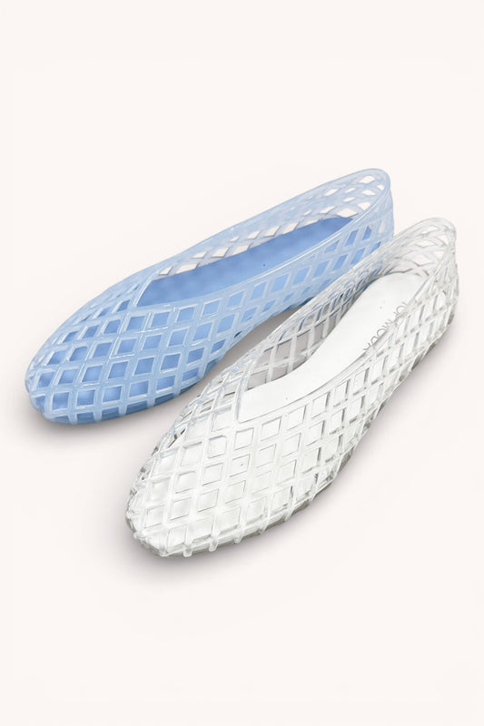 JELLY SLIP ON FLATS CLEAR