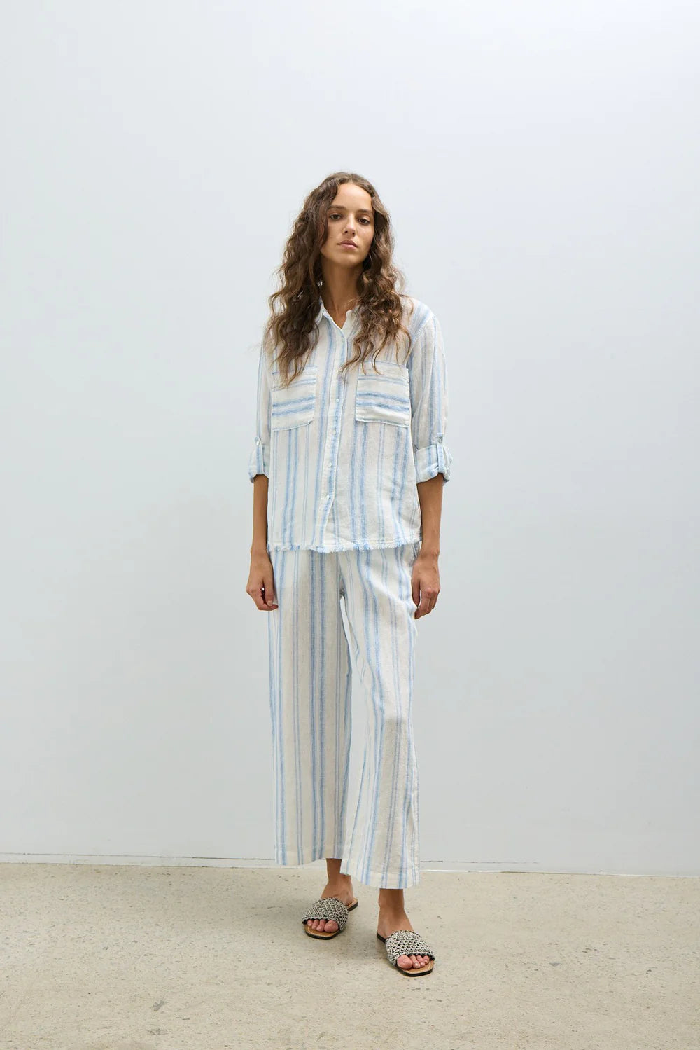 Charlie Pant / Gradiant Blue Stripe