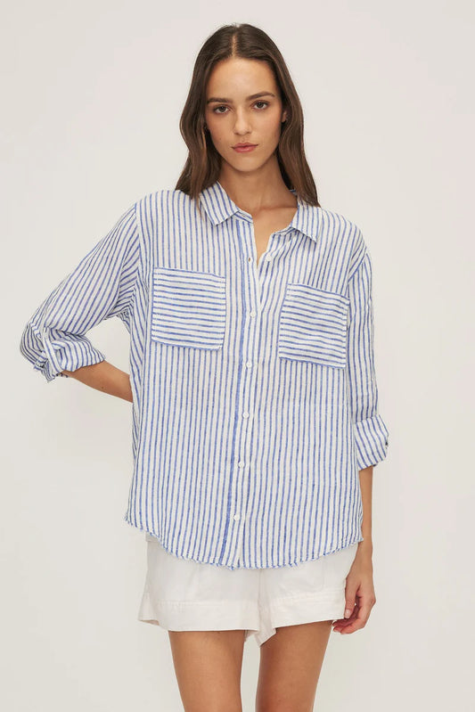 Garcia Shirt - Royal Stripe