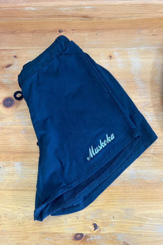 Muskoka Embroidery Short