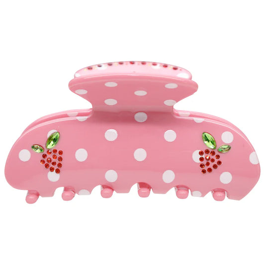 Sweetheart Clip in Lychee Berry Dot