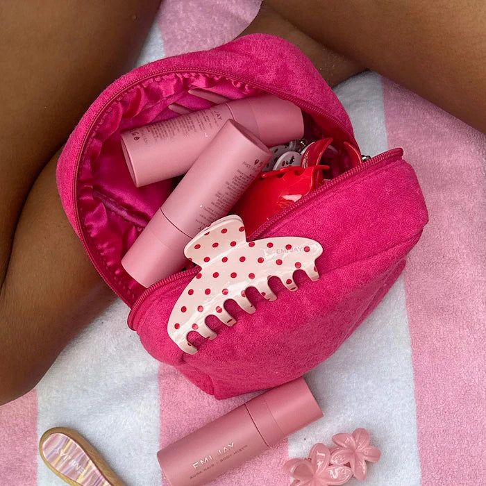 Big Effing Clip in Blush Polka Dot