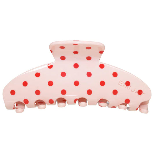 Big Effing Clip in Blush Polka Dot