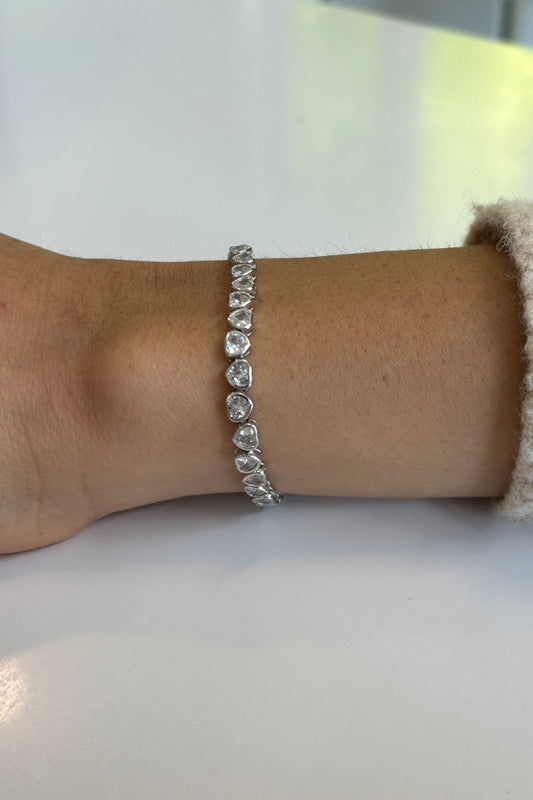 Silver Heart Bracelet