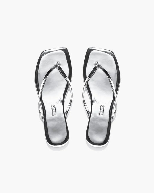 Square Toe Lily Mirror - Chrome