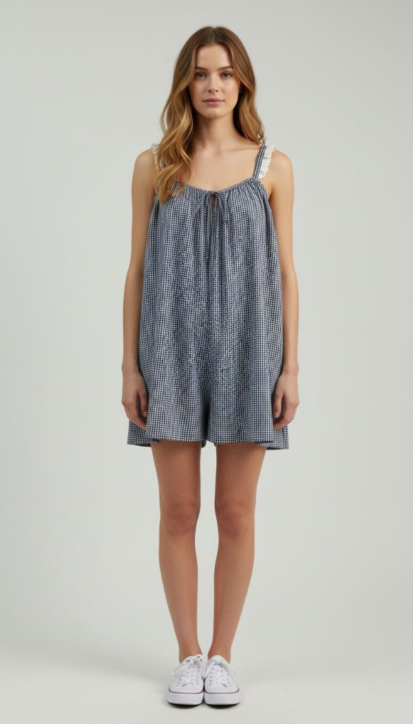 GINGHAM ROMPER