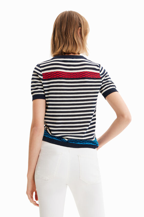 Knit sailor T-shirt