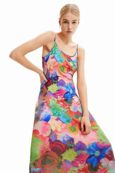 Slim Floral Lingerie Dress